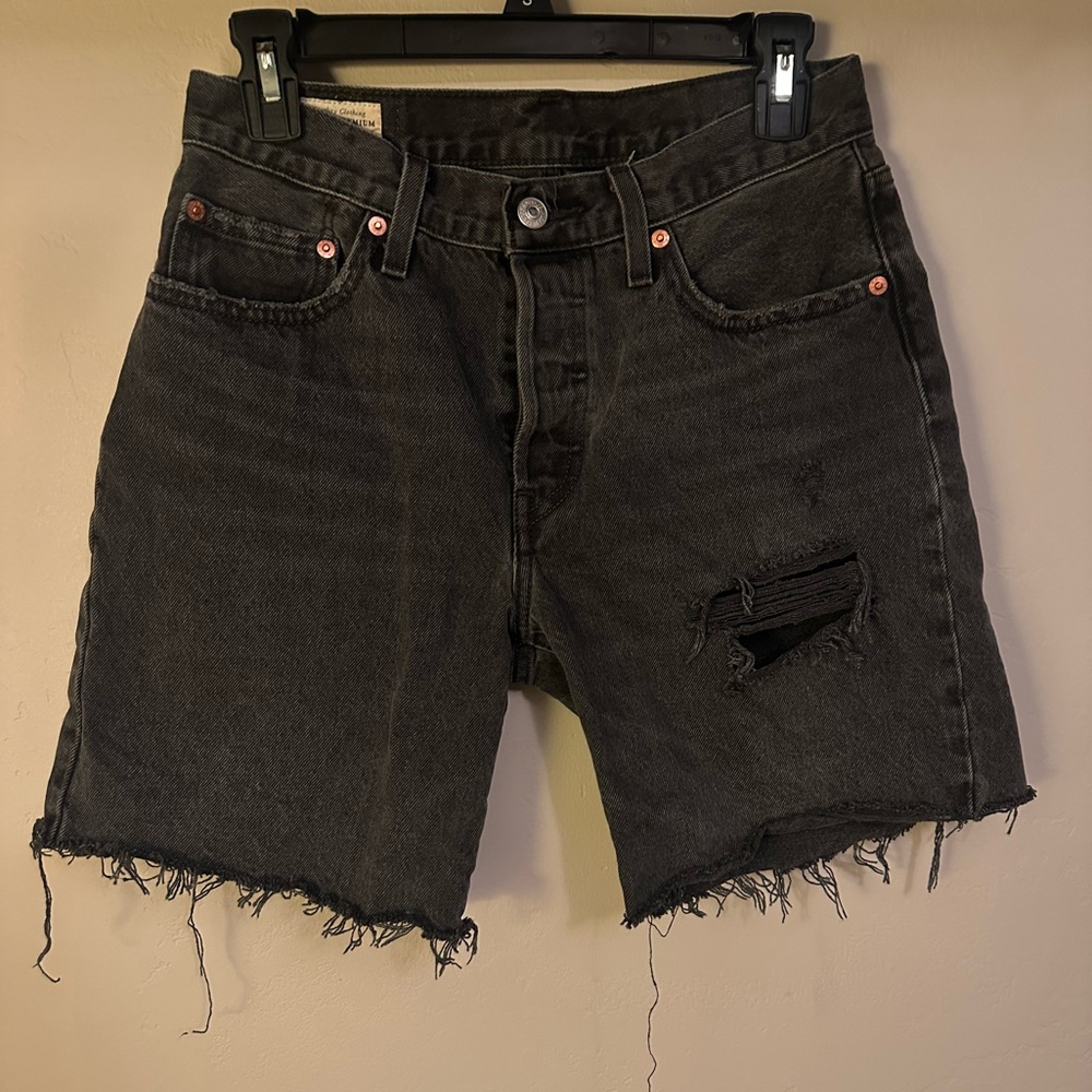Levi's 501 90s Style Black Shorts